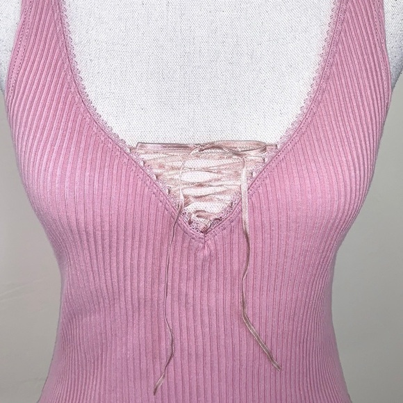 Victoria’s Secret Y2K Ribbed Ribbon Cami - Picture 3 of 5